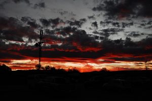 Sonnenuntergang über San Pedro de Atacama